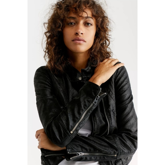 Free People Fenix black moto jacket - Picture 2 of 13